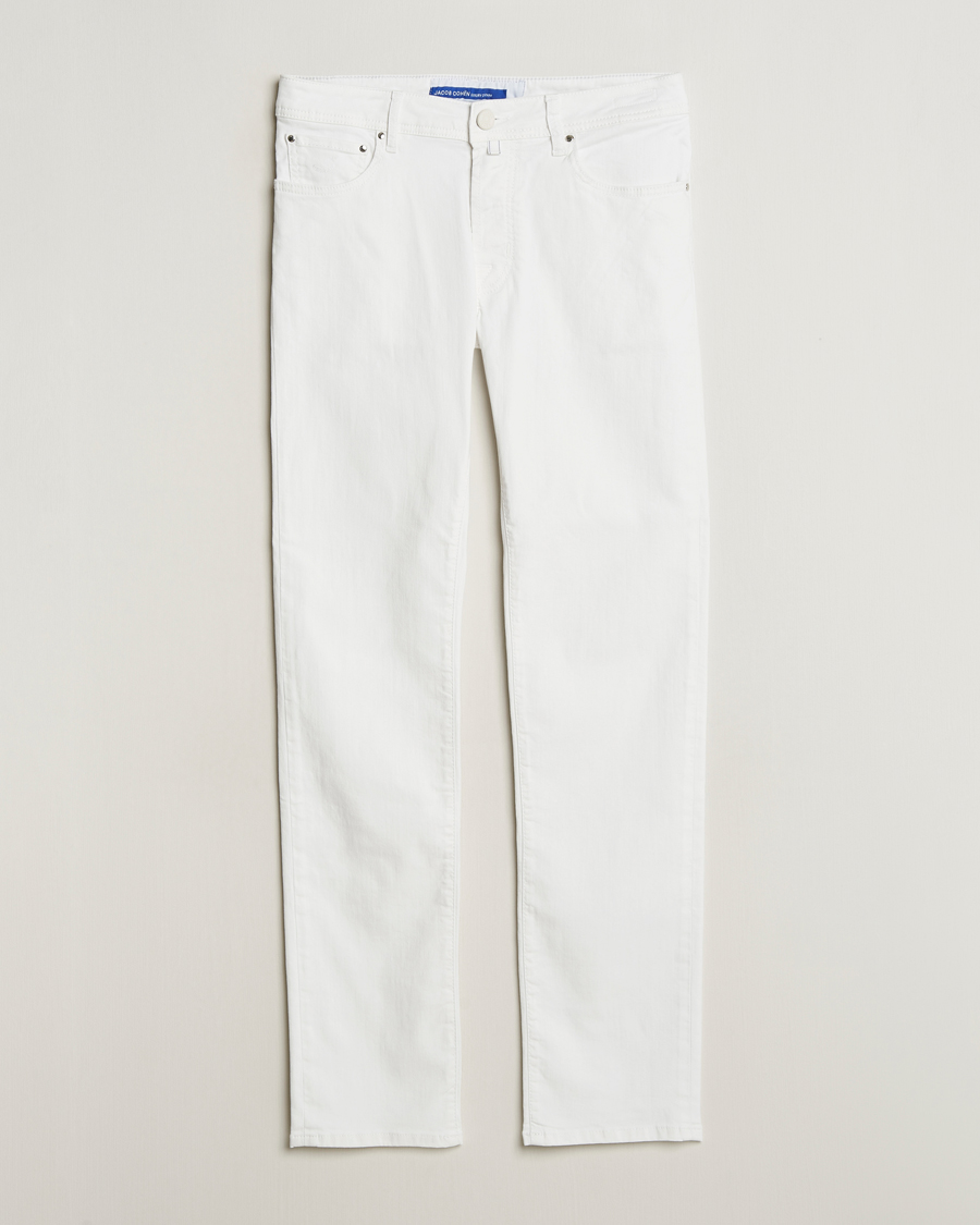 Herren | Hosen | Jacob Cohën | Bard Slim Fit 5-Pocket Pants White