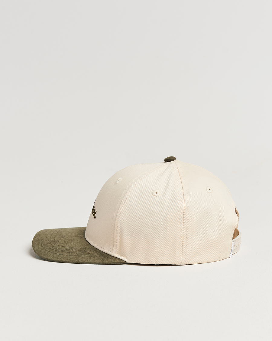 Herren | Les Deux Brad Contrast Suede Baseball Cap Ivory | LES DEUX | Brad Contrast Suede Baseball Cap Ivory