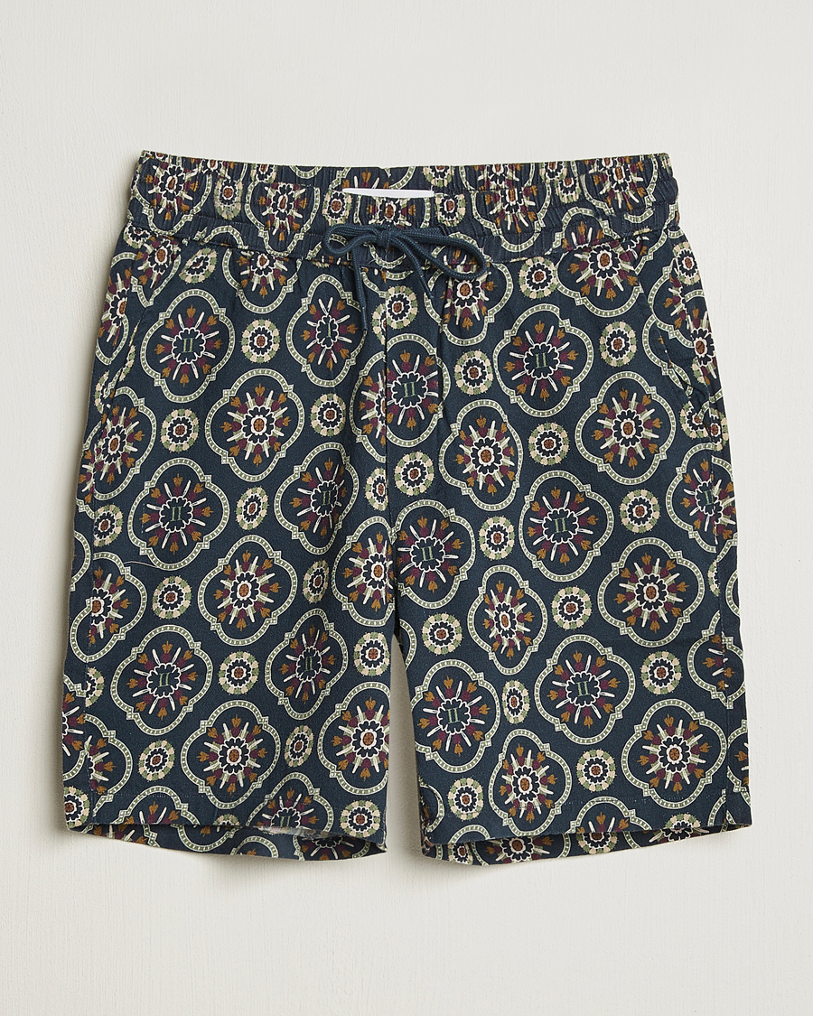 Herren | Shorts | LES DEUX | Otto AOP Tapestry Shorts Dark Navy