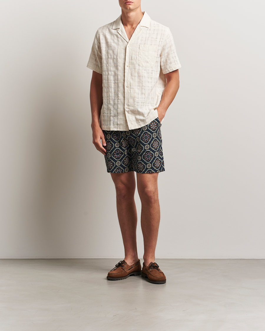 Herren | Shorts | LES DEUX | Otto AOP Tapestry Shorts Dark Navy