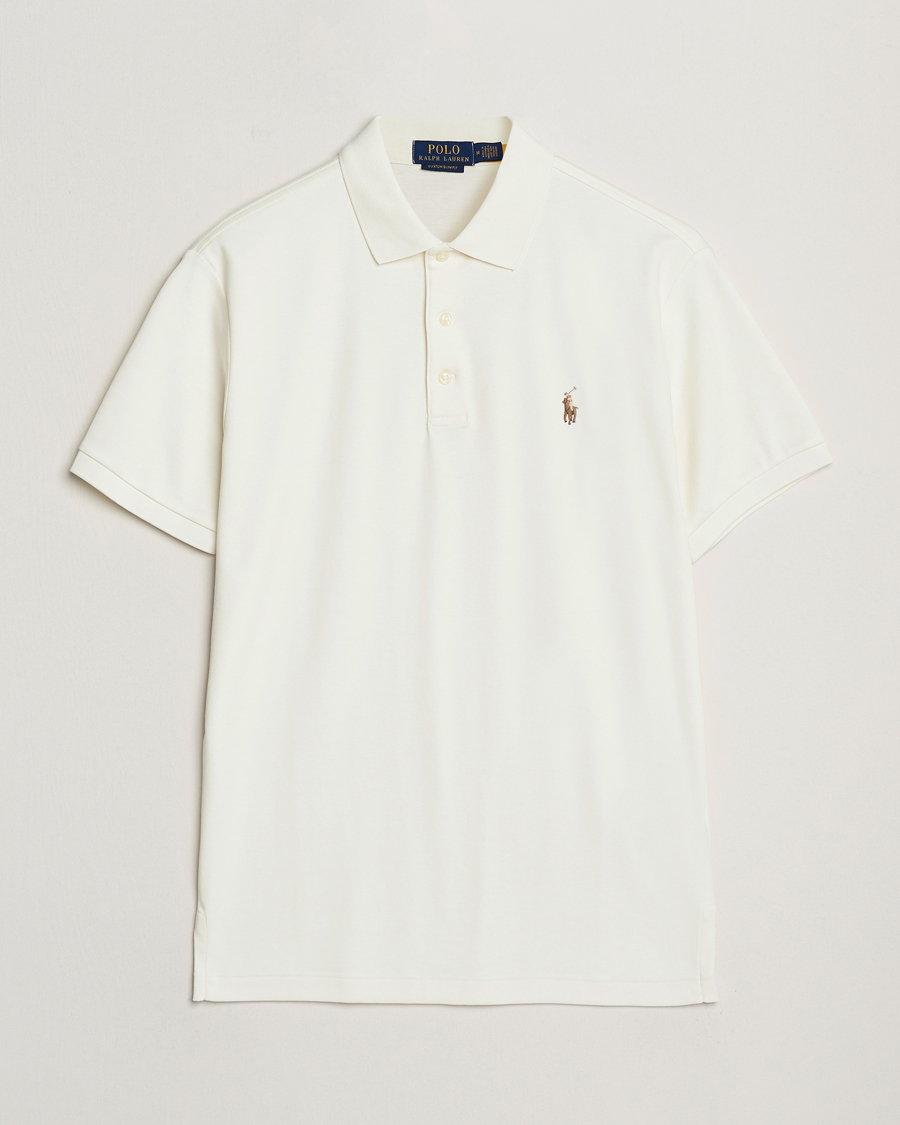 Herren | Poloshirts | Polo Ralph Lauren | Luxury Pima Cotton Polo Pale Cream