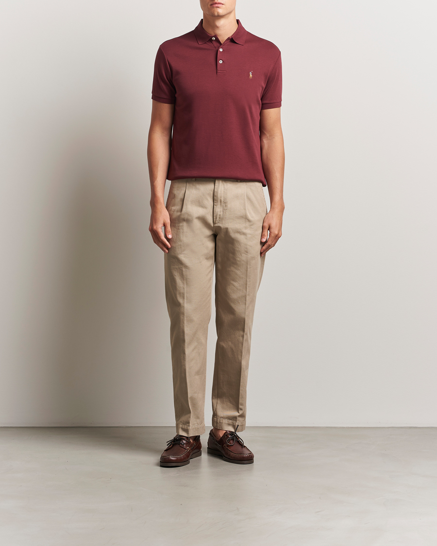 Herren | Poloshirts | Polo Ralph Lauren | Luxury Pima Cotton Polo Red Wine