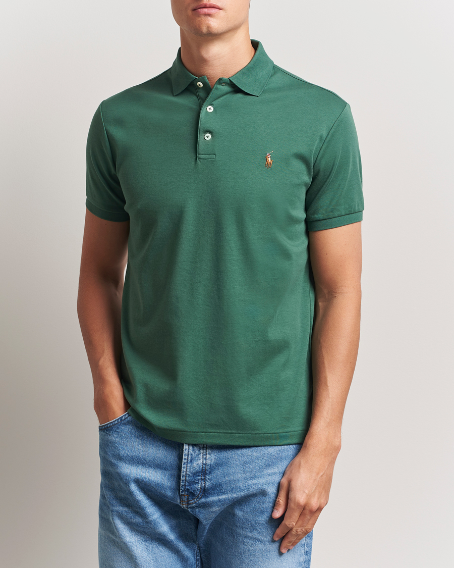 Herren | Poloshirts | Polo Ralph Lauren | Luxury Pima Cotton Polo Washed Forest
