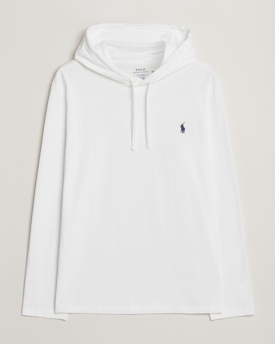 Herren | T-Shirts | Polo Ralph Lauren | Long Sleeve Hooded T-Shirt White