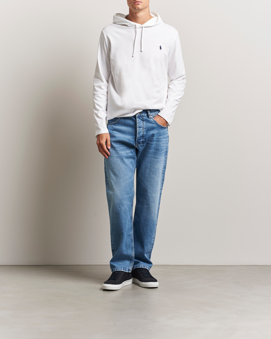 Herren | T-Shirts | Polo Ralph Lauren | Long Sleeve Hooded T-Shirt White