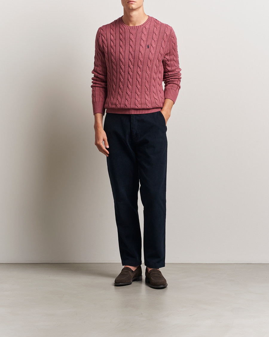 Herren | Pullover | Polo Ralph Lauren | Cotton Cable Pullover Prune Juice