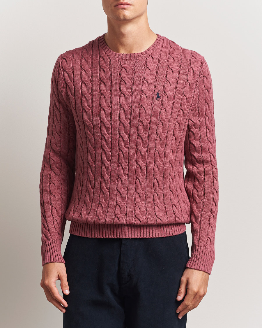 Herren | Pullover | Polo Ralph Lauren | Cotton Cable Pullover Prune Juice