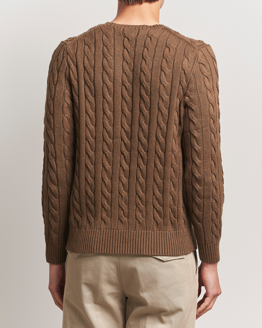 Herren | Pullover | Polo Ralph Lauren | Cotton Cable Pullover Coffee Brown Heather