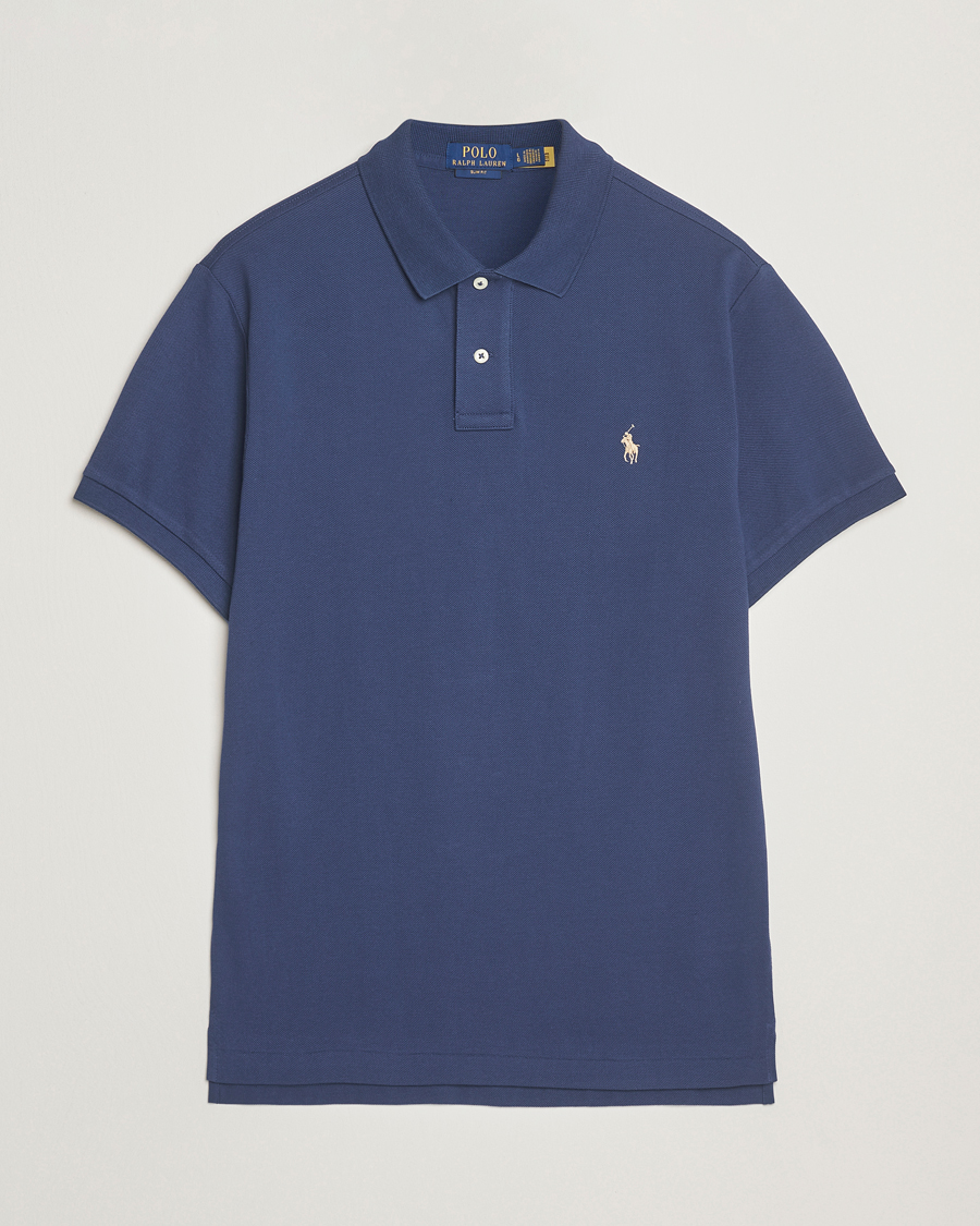 Herren | Poloshirts | Polo Ralph Lauren | Slim Fit Polo Rustic Navy