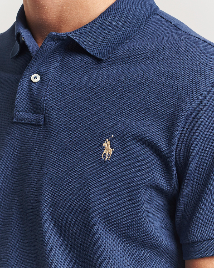 Herren | Poloshirts | Polo Ralph Lauren | Slim Fit Polo Rustic Navy