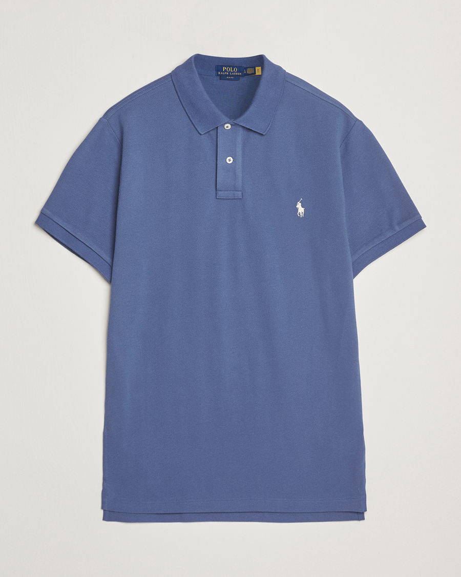 Herren | Poloshirts | Polo Ralph Lauren | Slim Fit Polo Earth Blue