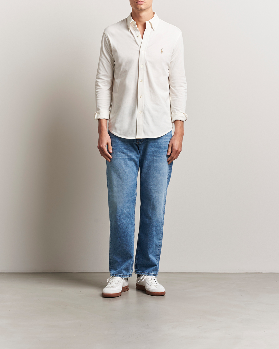 Herren | Hemden | Polo Ralph Lauren | Featherweight Mesh Shirt Pale Cream