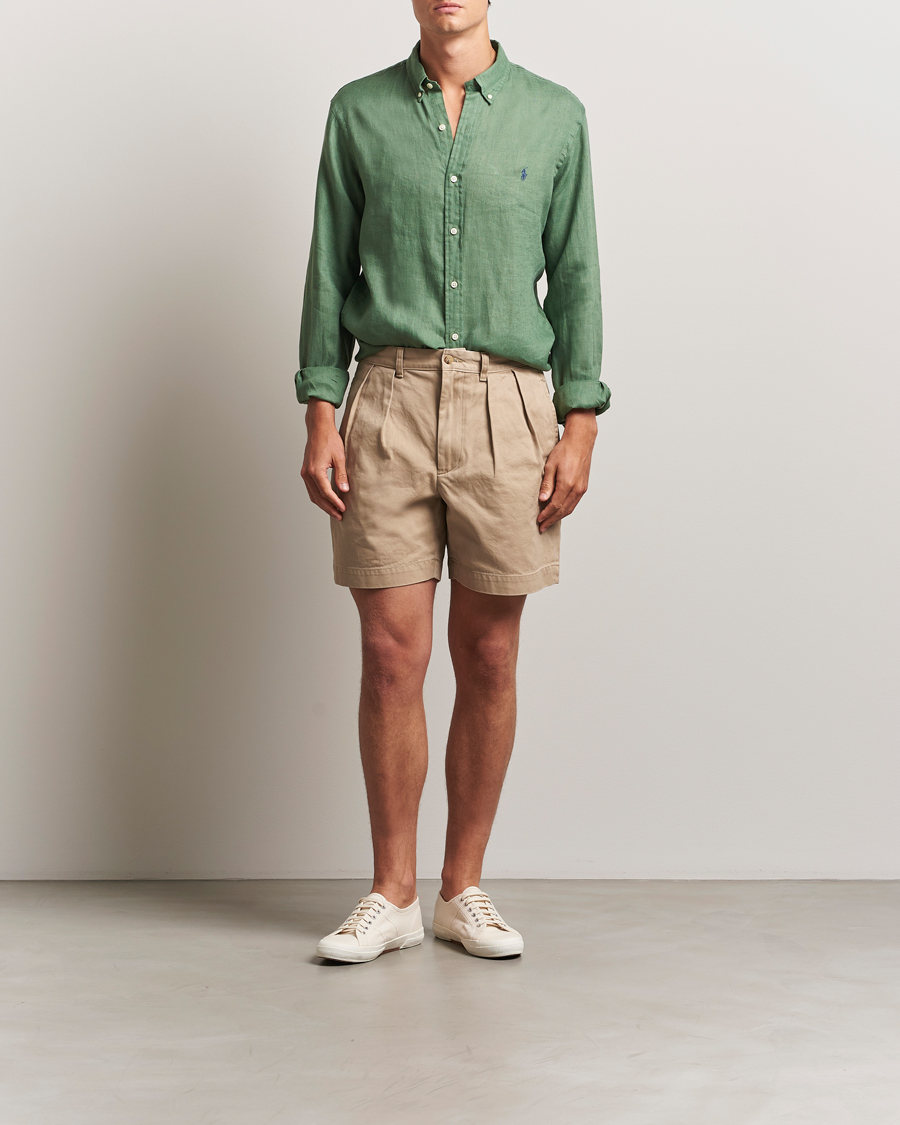 Herren | Hemden | Polo Ralph Lauren | Slim Fit Linen Shirt Fatigue