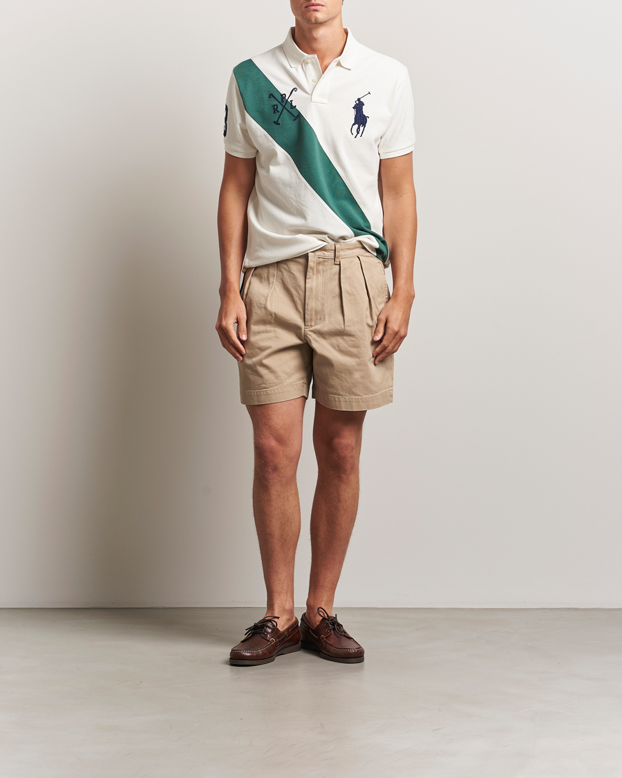 Herren | Poloshirts | Polo Ralph Lauren | Custom Slim Diagonal Stripe Polo Nevis/Washed Forest
