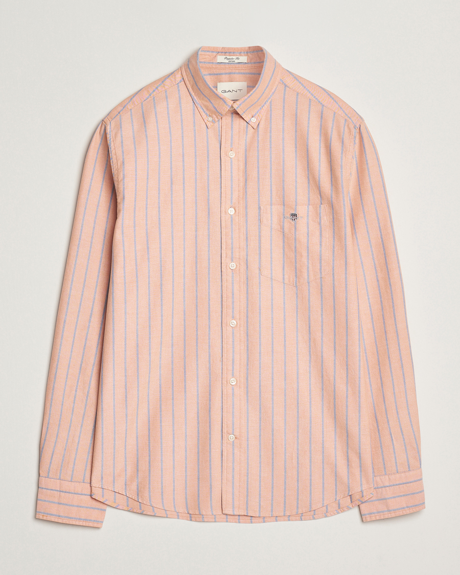 Herren | Hemden | GANT | Regular Fit Classic Oxford Striped Shirt Orange