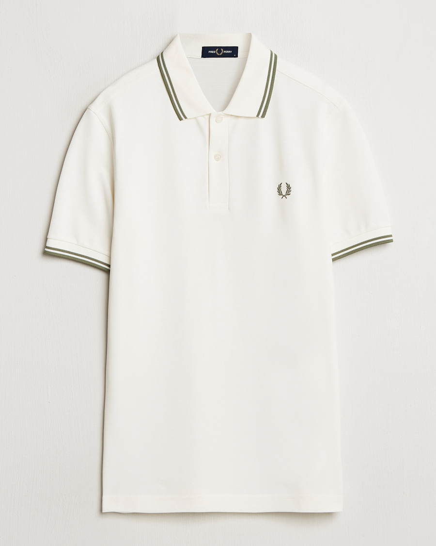 Herren | Poloshirts | Fred Perry | Twin Tipped Polo Shirt Light Ecru