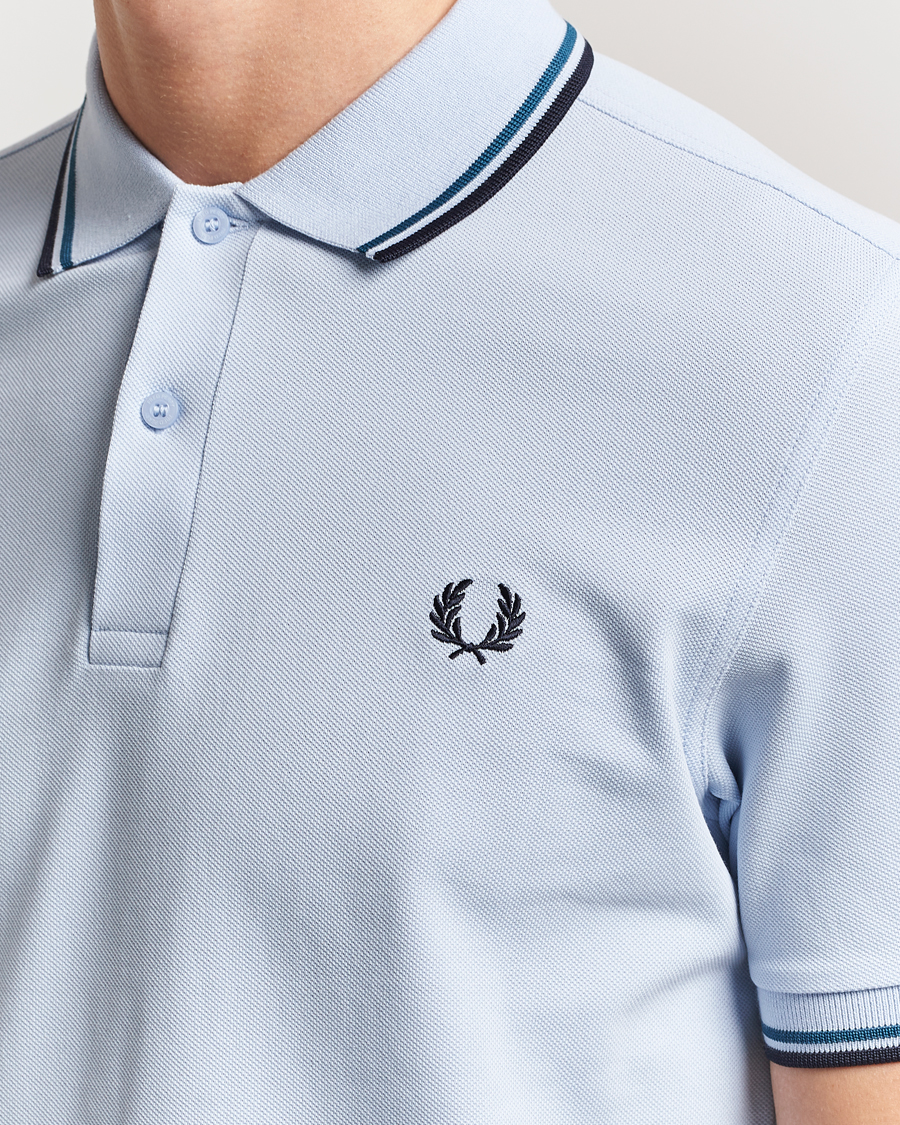Herren | Poloshirts | Fred Perry | Twin Tipped Polo Shirt Light Smoke