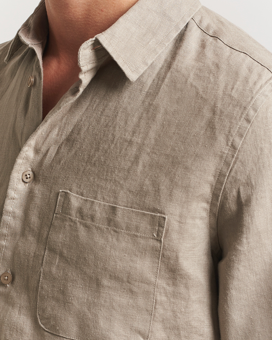 Herren | Hemden | Samsøe Samsøe | Liam Linen Shirt Greige