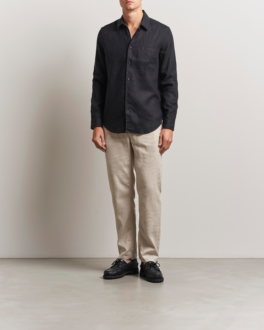 Herren | Hemden | Samsøe Samsøe | Liam Linen Shirt Black