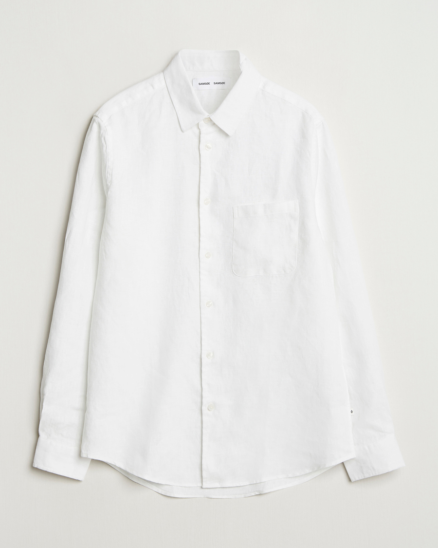 Herren | Hemden | Samsøe Samsøe | Liam Linen Shirt White