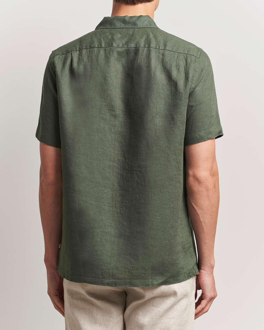 Herren | Hemden | Samsøe Samsøe | Avan Linen Short Sleeve Shirt Climbing Ivy