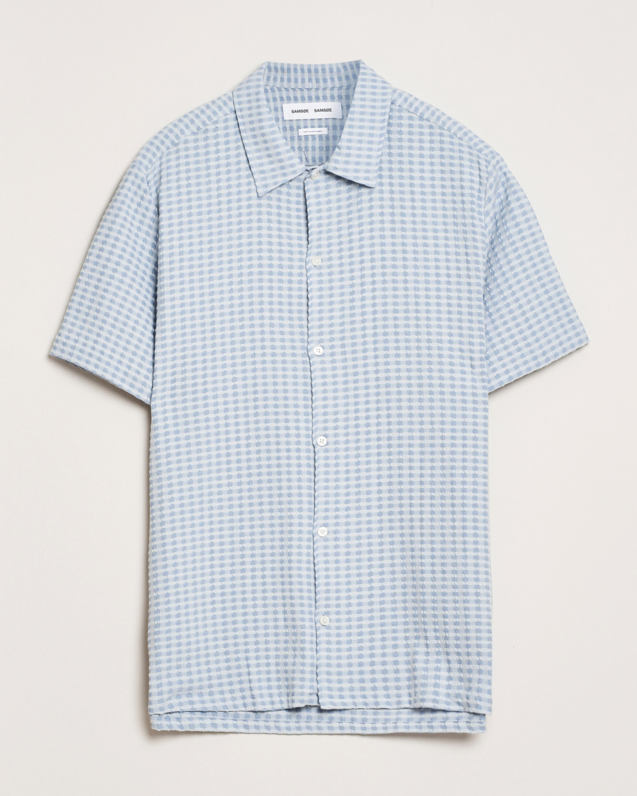 Herren | Hemden | Samsøe Samsøe | Avan Structured Short Sleeve Shirt Gray Dawn