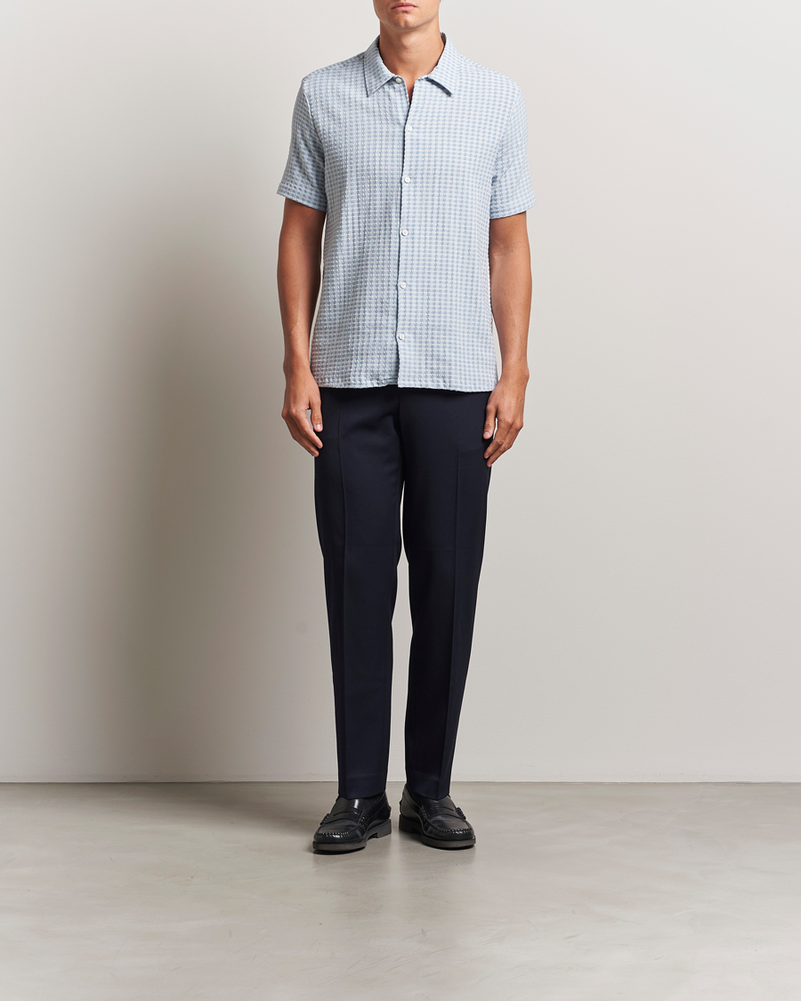 Herren | Hemden | Samsøe Samsøe | Avan Structured Short Sleeve Shirt Gray Dawn