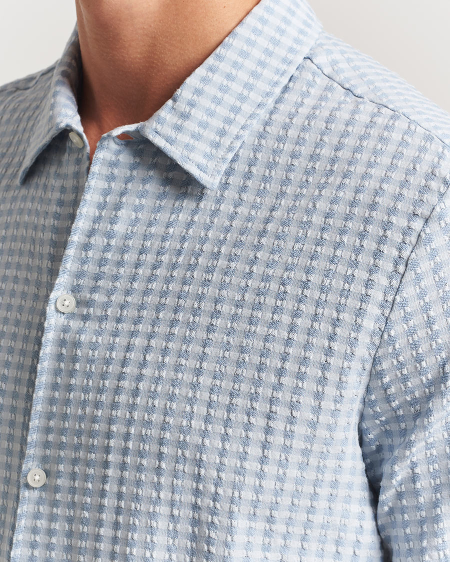 Herren | Hemden | Samsøe Samsøe | Avan Structured Short Sleeve Shirt Gray Dawn