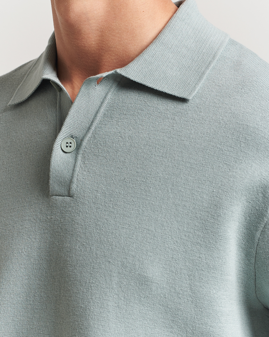 Herren | Pullover | Samsøe Samsøe | Nino Knitted Polo Abyss Green