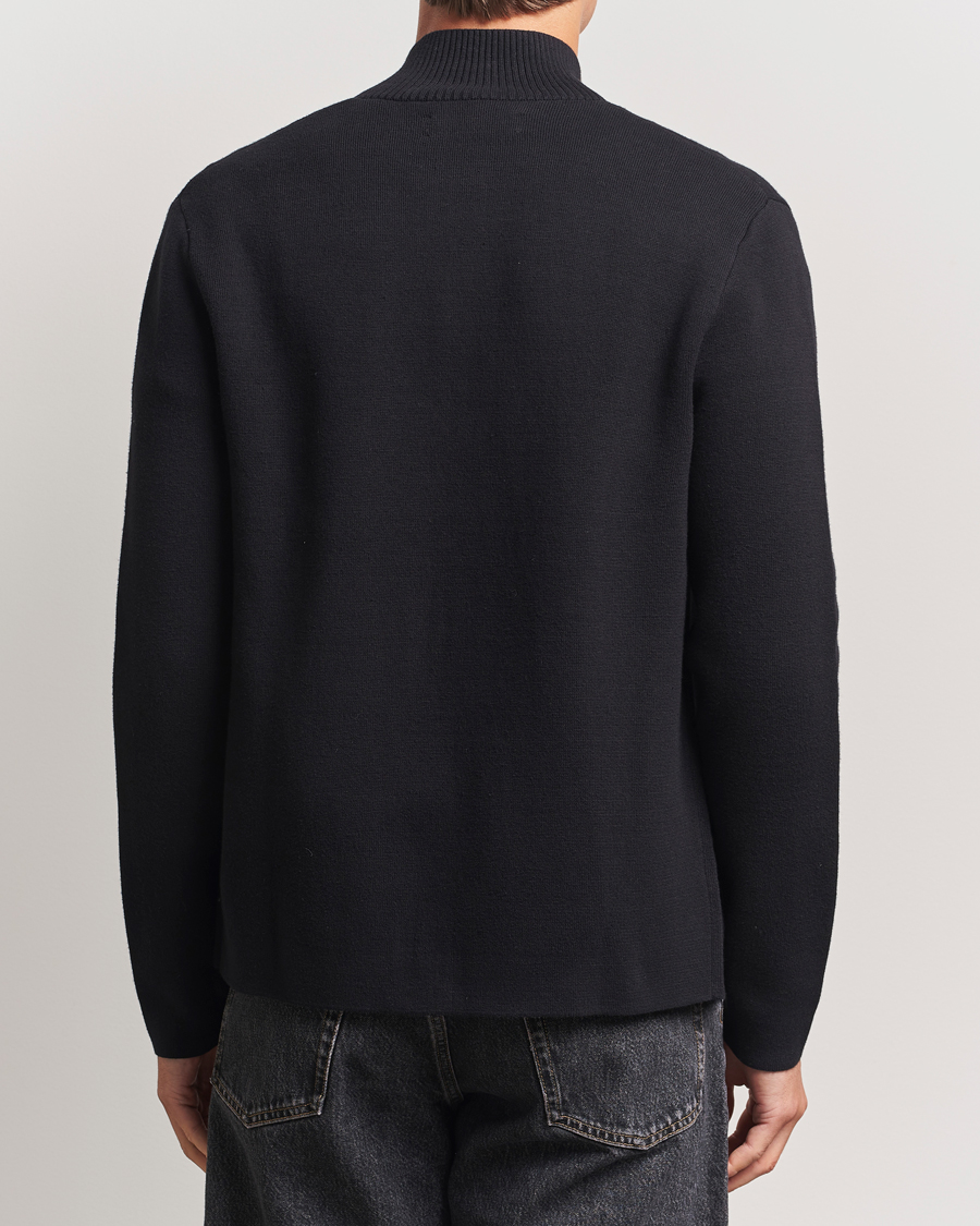 Herren | Pullover | Samsøe Samsøe | Niklas Full Zip Sweater Black