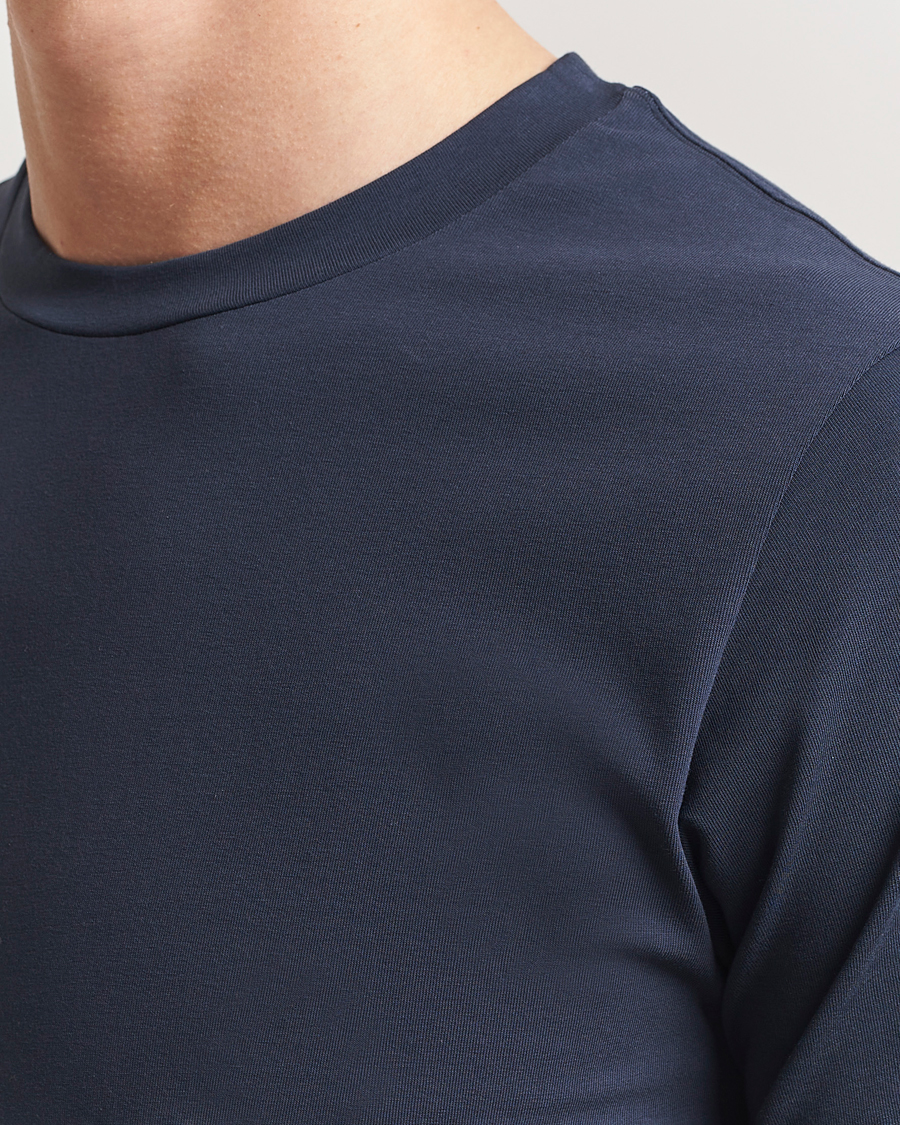 Herren | T-Shirts | Filippa K | Soft Lycra T-Shirt Dusk Blue