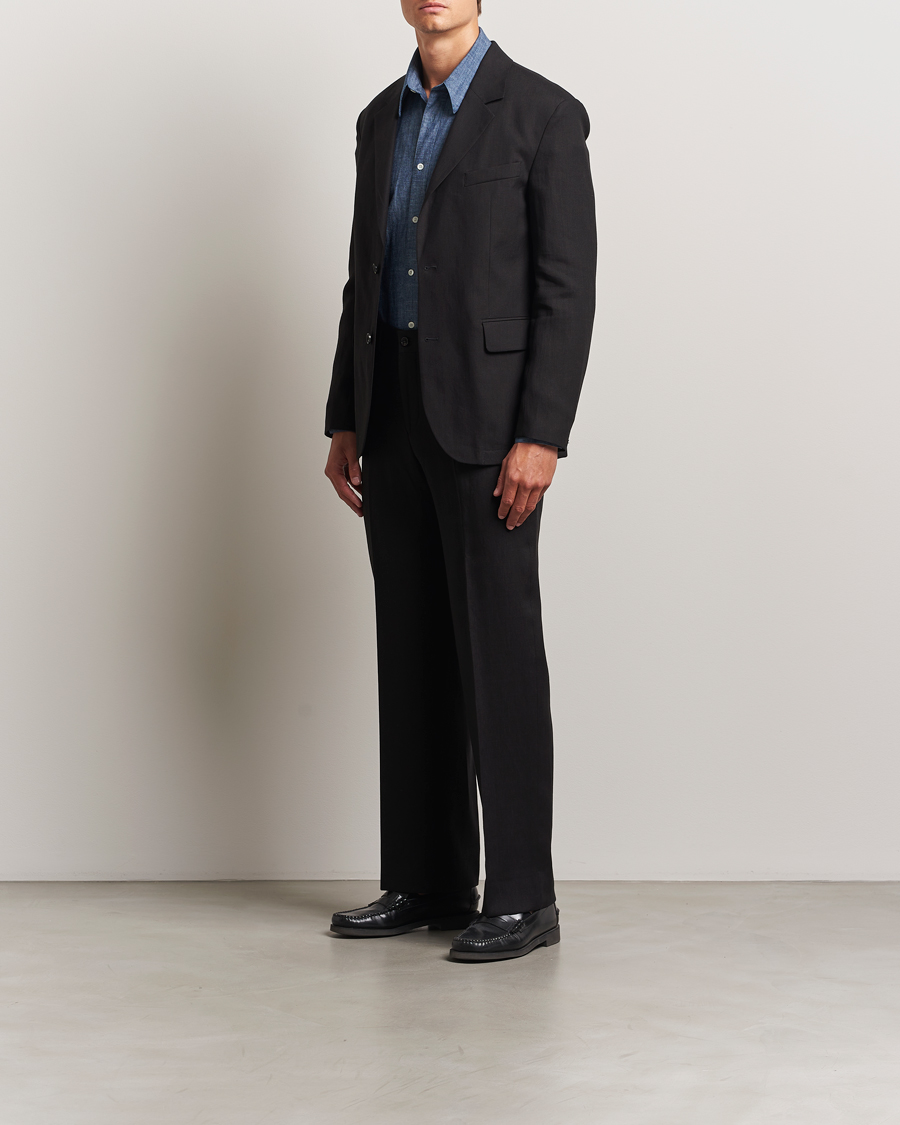 Herren | Hosen | J.Lindeberg | Gabi Super Linen Pants Black