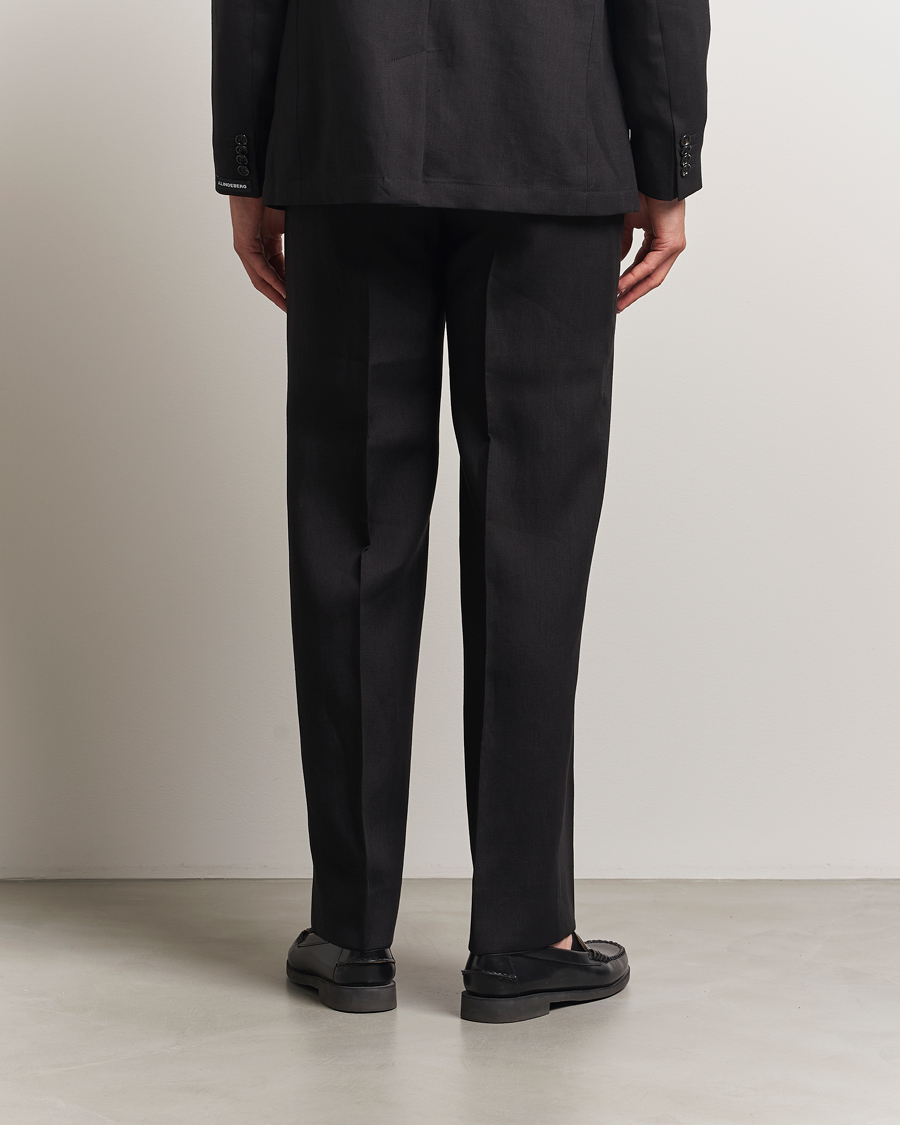 Herren | Hosen | J.Lindeberg | Gabi Super Linen Pants Black