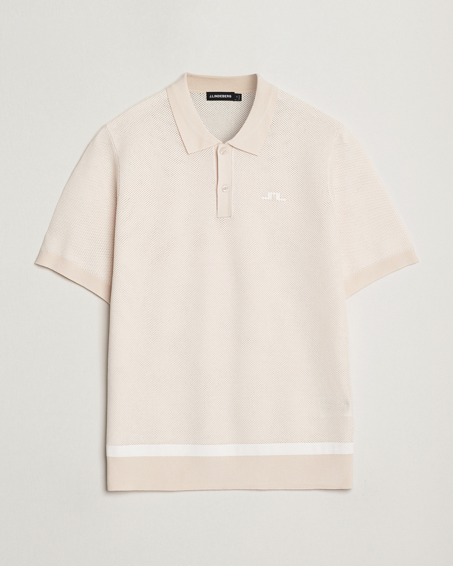 Herren | Poloshirts | J.Lindeberg | Reymond Structure Knit Polo Moonbeam