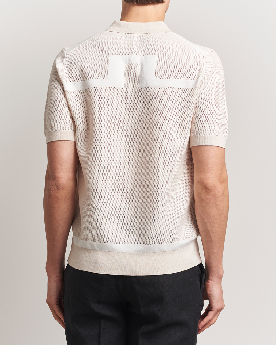 Herren | Poloshirts | J.Lindeberg | Reymond Structure Knit Polo Moonbeam
