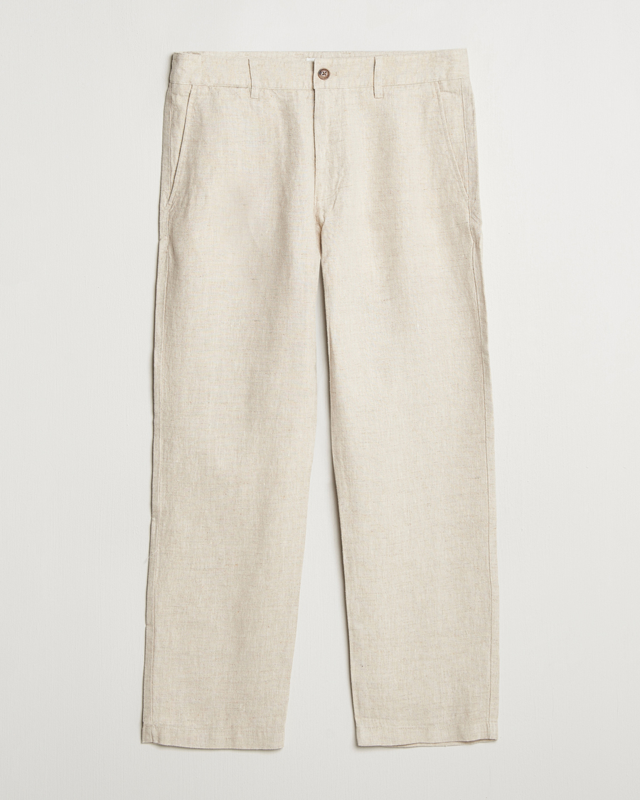 Herren | Hosen | NN07 | Aden Regular Fit Linen Chinos Oat
