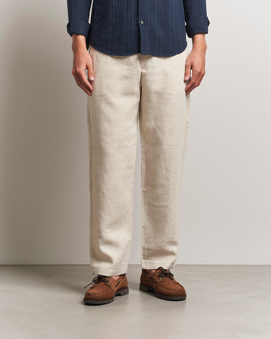 Herren | Hosen | NN07 | Aden Regular Fit Linen Chinos Oat