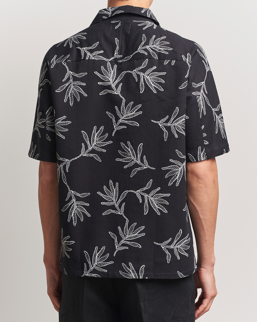 Herren | Hemden | NN07 | Ole Printed Cotton/Lyocell Resort Shirt Black