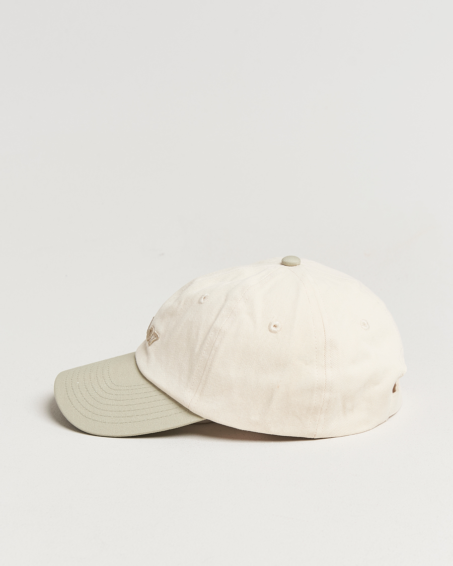 Herren | NN07 Logo Cap Sage Green/Off White | NN07 | Logo Cap Sage Green/Off White