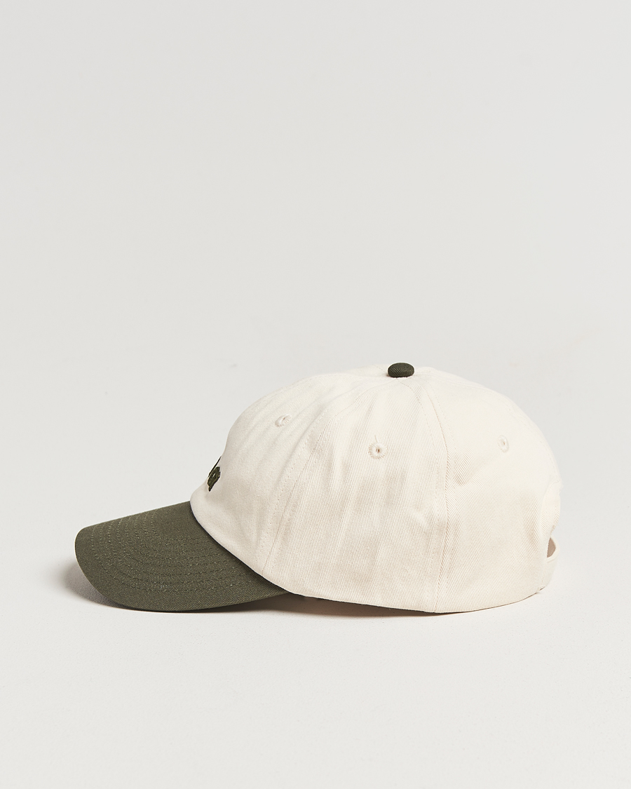 Herren | NN07 Logo Cap Croc Green/Off White | NN07 | Logo Cap Croc Green/Off White