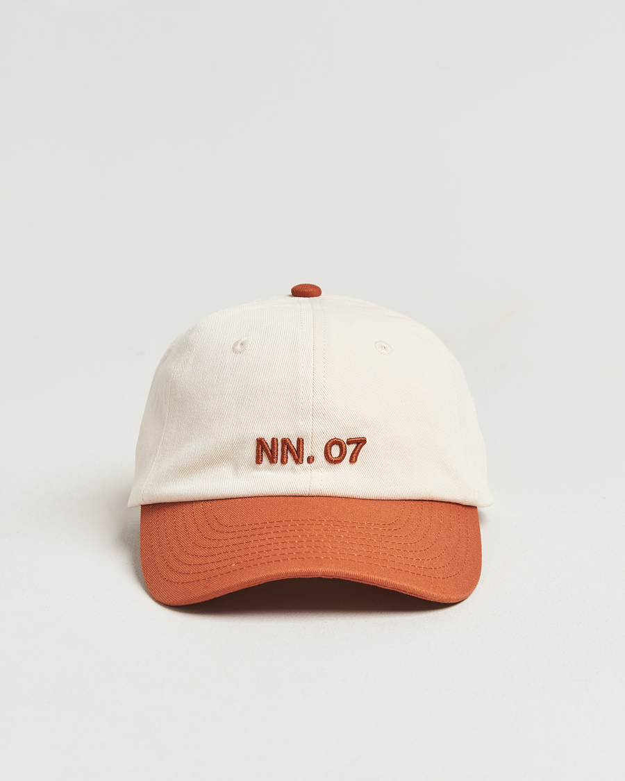 Herren | NN07 Logo Cap Caramel/Off White | NN07 | Logo Cap Caramel/Off White