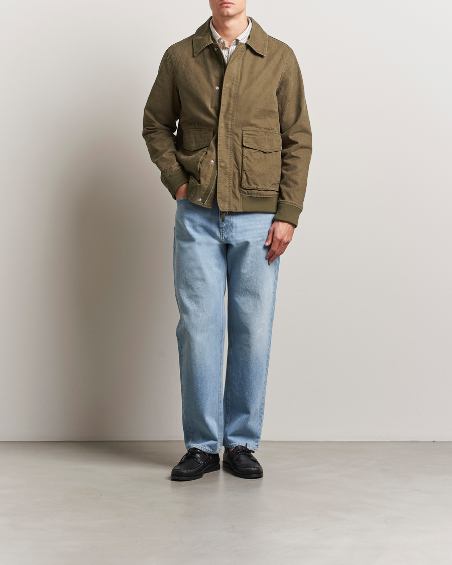 Herren | Jacken | A Day's March | Bader Cotton Flight Jacket Olive