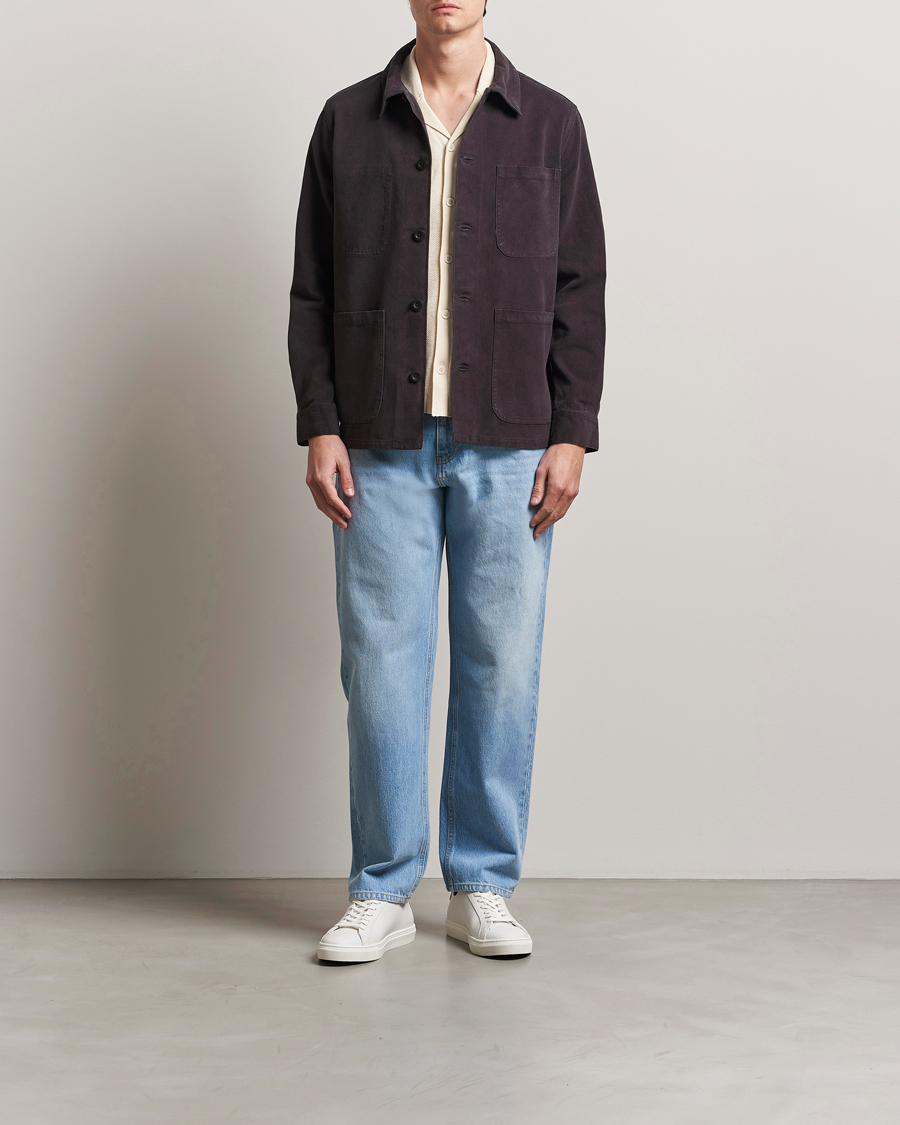 Herren | Jacken | A Day's March | Algot Lyocell Overshirt Chocolate