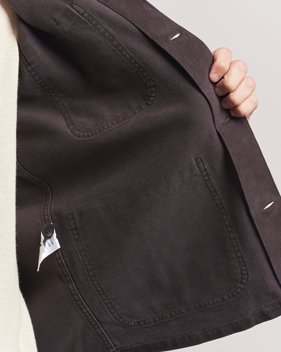 Herren | Jacken | A Day's March | Algot Lyocell Overshirt Chocolate