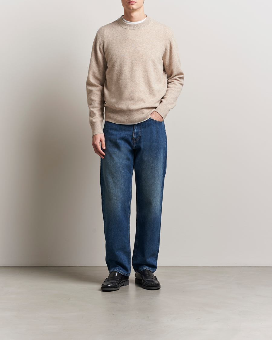 Herren | Pullover | A Day's March | Marlow Cashmere Blend Sweater Sand
