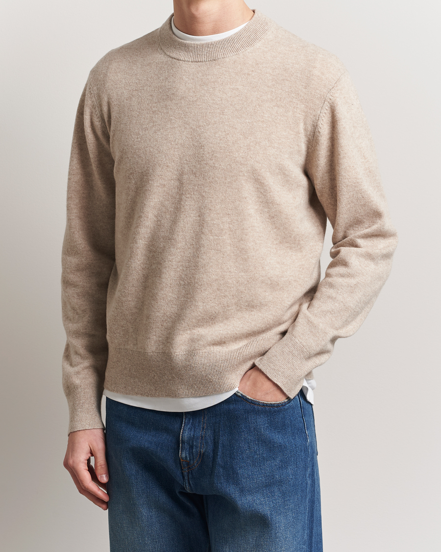 Herren | Pullover | A Day's March | Marlow Cashmere Blend Sweater Sand