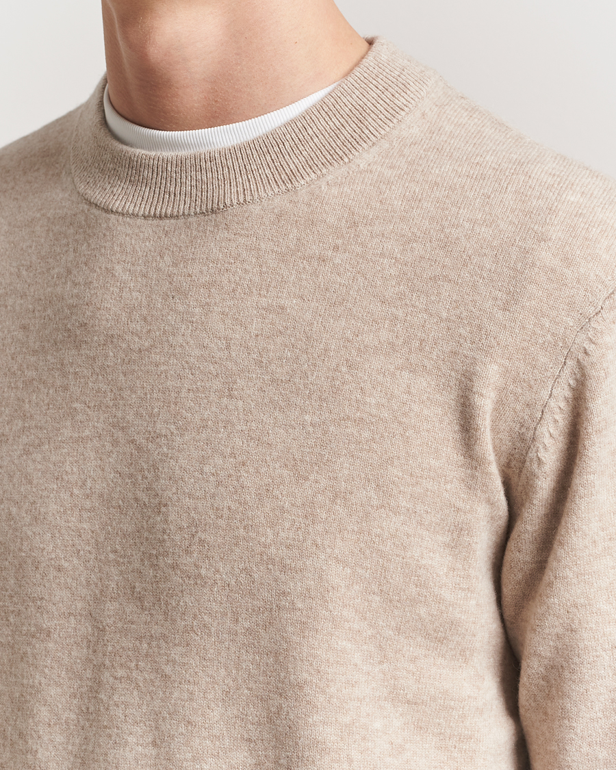 Herren | Pullover | A Day's March | Marlow Cashmere Blend Sweater Sand