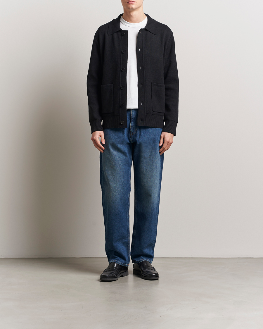 Herren | Pullover | A Day's March | Holt Cardigan Black