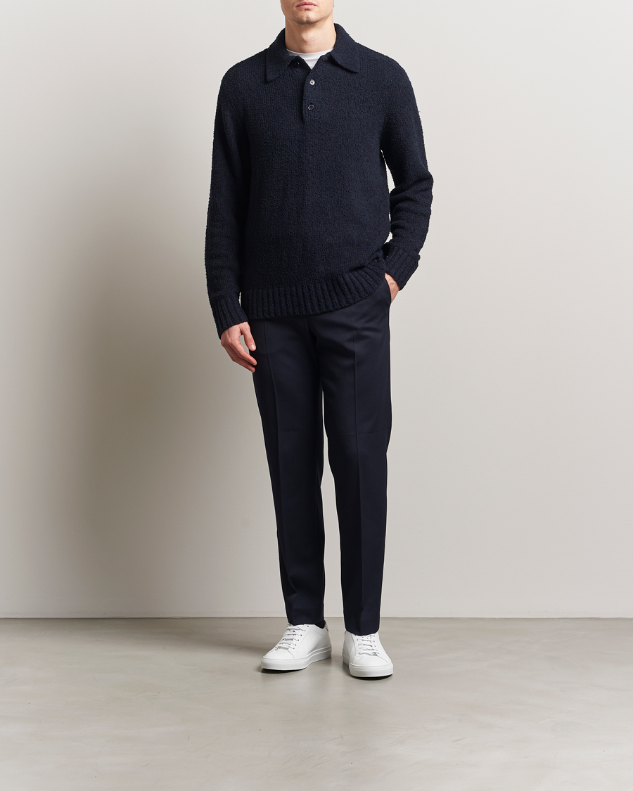 Herren | Pullover | A Day's March | Dover Structured Polo Navy