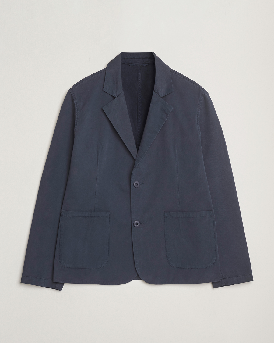 Herren | Sakkos | A Day's March | Mace Unconstructed Blazer Navy
